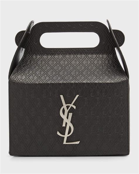 ysl black lunchbox|ysl saint laurent box bag.